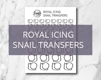 Modèle de transfert d'escargot en glaçage royal