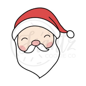 Digital STL - Narrow Santa Cookie Cutter 4&quot;