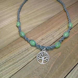 Tree of Life Hemp Necklace, Tree of Life Necklace, Tree Jewelry image 4