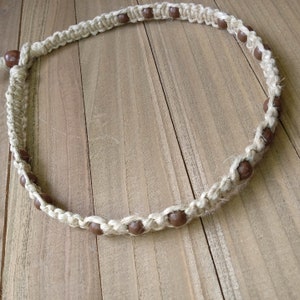 Natural THICK Hemp Necklace, Phatty Hemp Necklace, Hippie, Skater, Surfer image 3