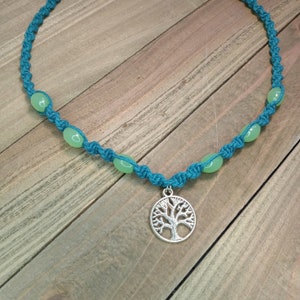 Tree of Life Hemp Necklace, Tree of Life Necklace, Tree Jewelry image 1