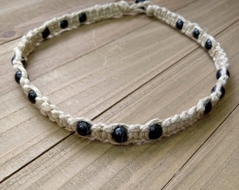 Natural THICK Hemp Necklace, Phatty Hemp Necklace, Hippie, Skater, Surfer,