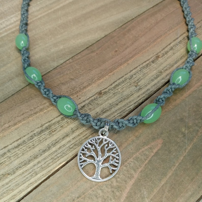 Tree of Life Hemp Necklace, Tree of Life Necklace, Tree Jewelry image 3