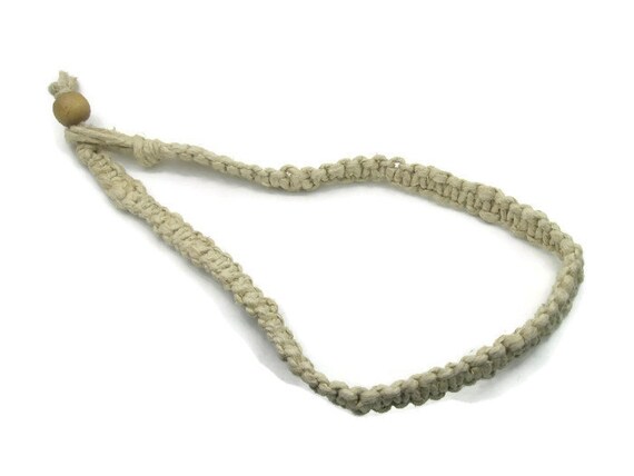 Natural Hemp Necklace for Him Men's 