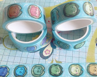 Rainbow Frogs Washi Tape – Kawaii Planner, Scrapbook, Journal Decor