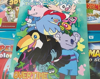 Comic Book Zine: Blue Bird Days - Overtime (Volume 2) / Full Color (Gaming and life comics)