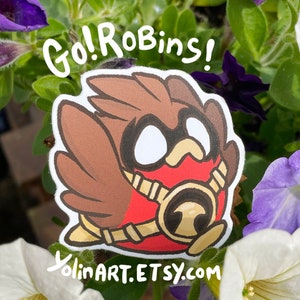 Pegatinas de vinilo mate ¡Vamos Robins! Robin Tim Drake: adorables ilustraciones de superhéroes de cómic para diario, agenda, cuaderno, decoración de laptop y regalo de cumpleaños.