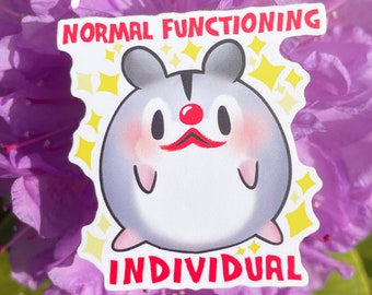 HAM HAM Hamster Vinyl Sticker: Normal Functioning Individual