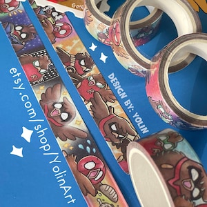 Fita Washi Go!Robins! Arte em quadrinhos | ilustração bonito colorida Superhero Robin Birds batfamily deco fitas | diário de presentes para scrapbooking