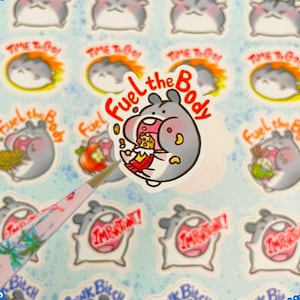 Foglio di adesivi HAM HAM Adesivi per pianificatore di vita quotidiana / kawaii criceti arte per diario programmi promemoria premi cura di sé e benessere