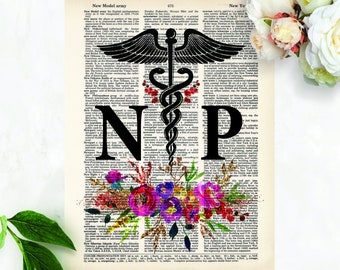 Nurse Practitioner Gift - Gift for NP - Nurse Practitioner Office Art - Nursing Student Gift - Nurse Practitioner Art Print