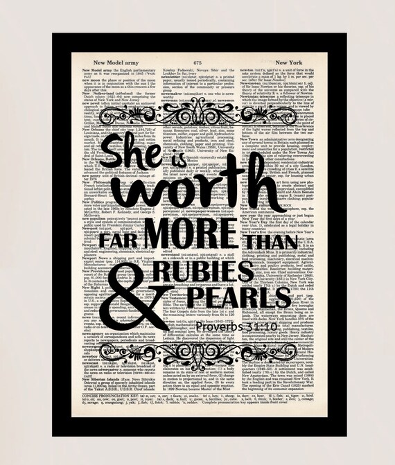 Worth Far More Than Rubies {Poster} Worth Far More Than Rubies {Poster}