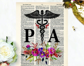 Physician Assistant Gift - Gift for PA - Physician Assistant Office Art - Physician Assistant Student Gift - PA Art