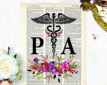 Physician Assistant Gift - Gift for PA - Physician Assistant Office Art - Physician Assistant Student Gift - PA Art