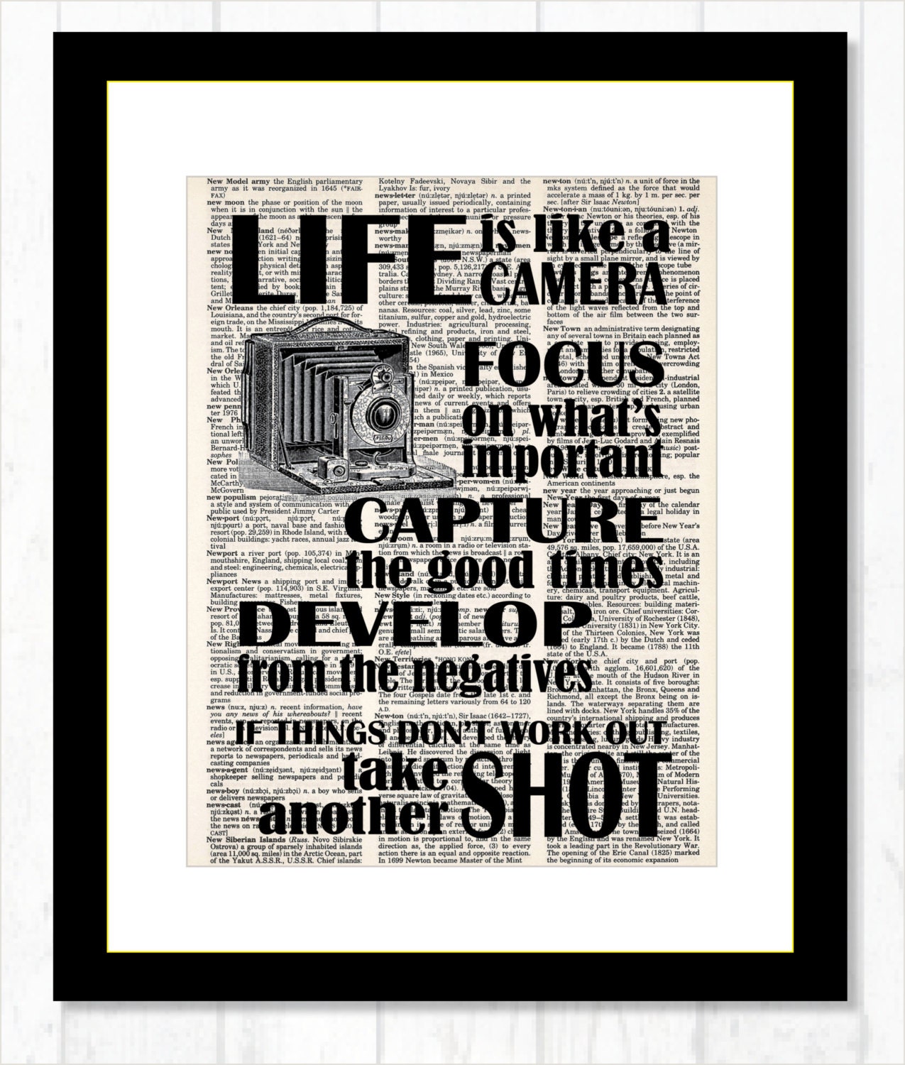 Life is Like A Camera Focus on What's Important Capture Etsy