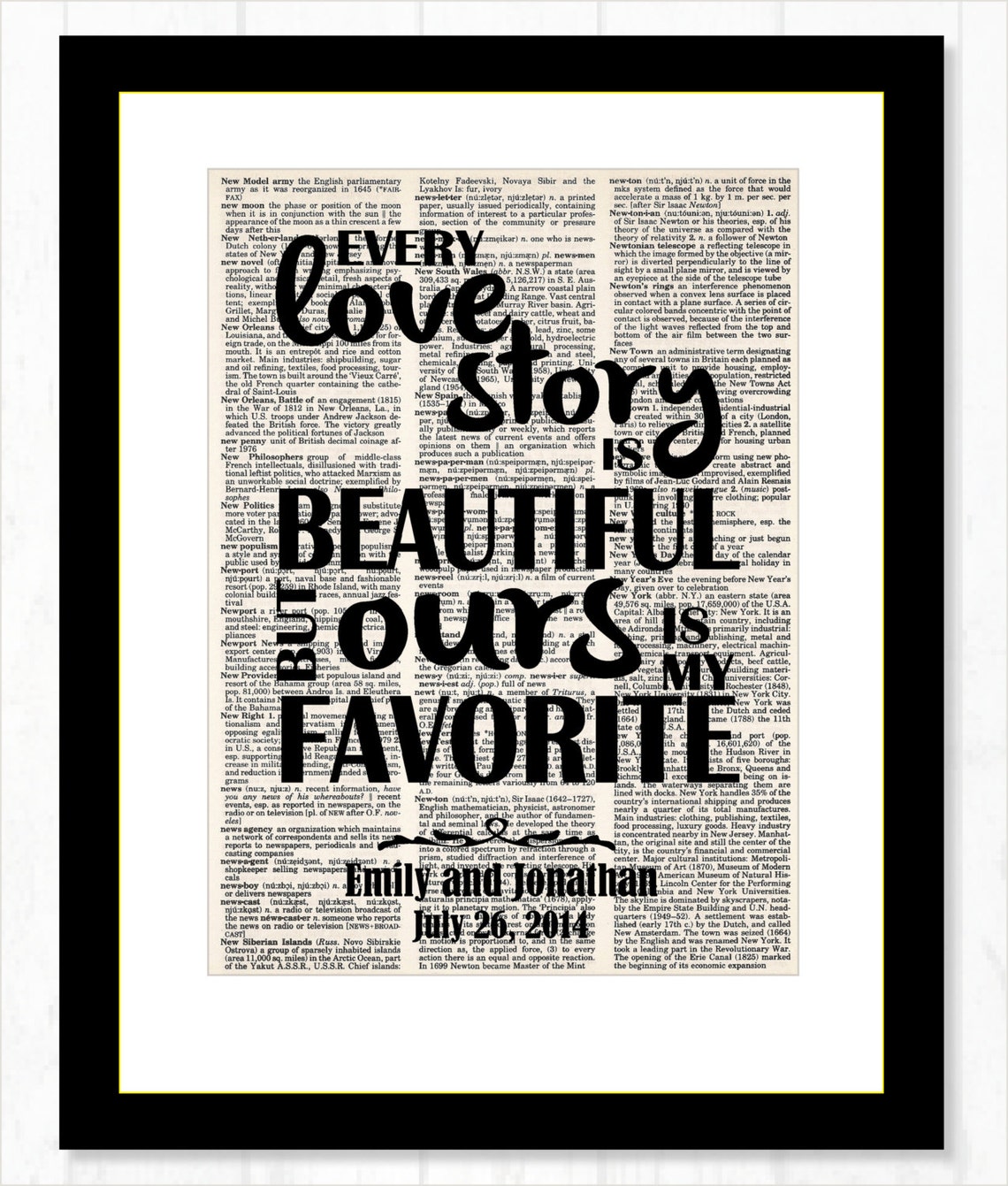 Every Love Story is Beautiful but Ours is My Favorite - Personalized ...