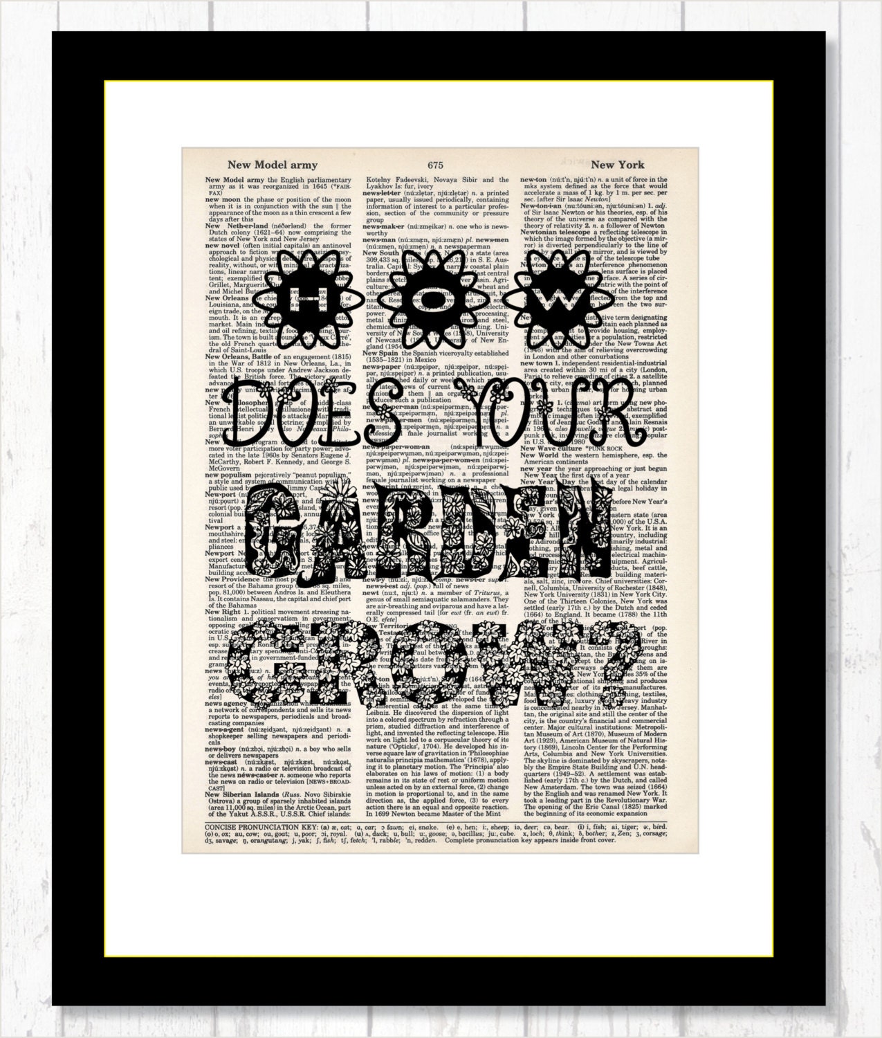 How Does Your Garden Grow Nursery Rhyme Gift for - Etsy