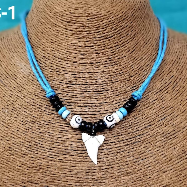 Shark Tooth Necklace -  Shark Necklace - Shark Real Teeth Pendant Boys Mens Shark Necklace Pendant Shark Jewelry