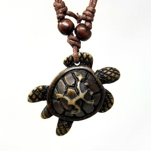 Turtle Necklace Turtle Necklace Pendant Men&#39;s Surfer Style Necklace Men&#39;s Necklaces. Sea Turtle Necklace. Tortoise Necklace