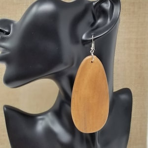 Wood Earrings for women Wooden Earrings Black Wooden Earrings - Black Earrings - Rasta Earrings -Wooden Earrings - Big Earrings