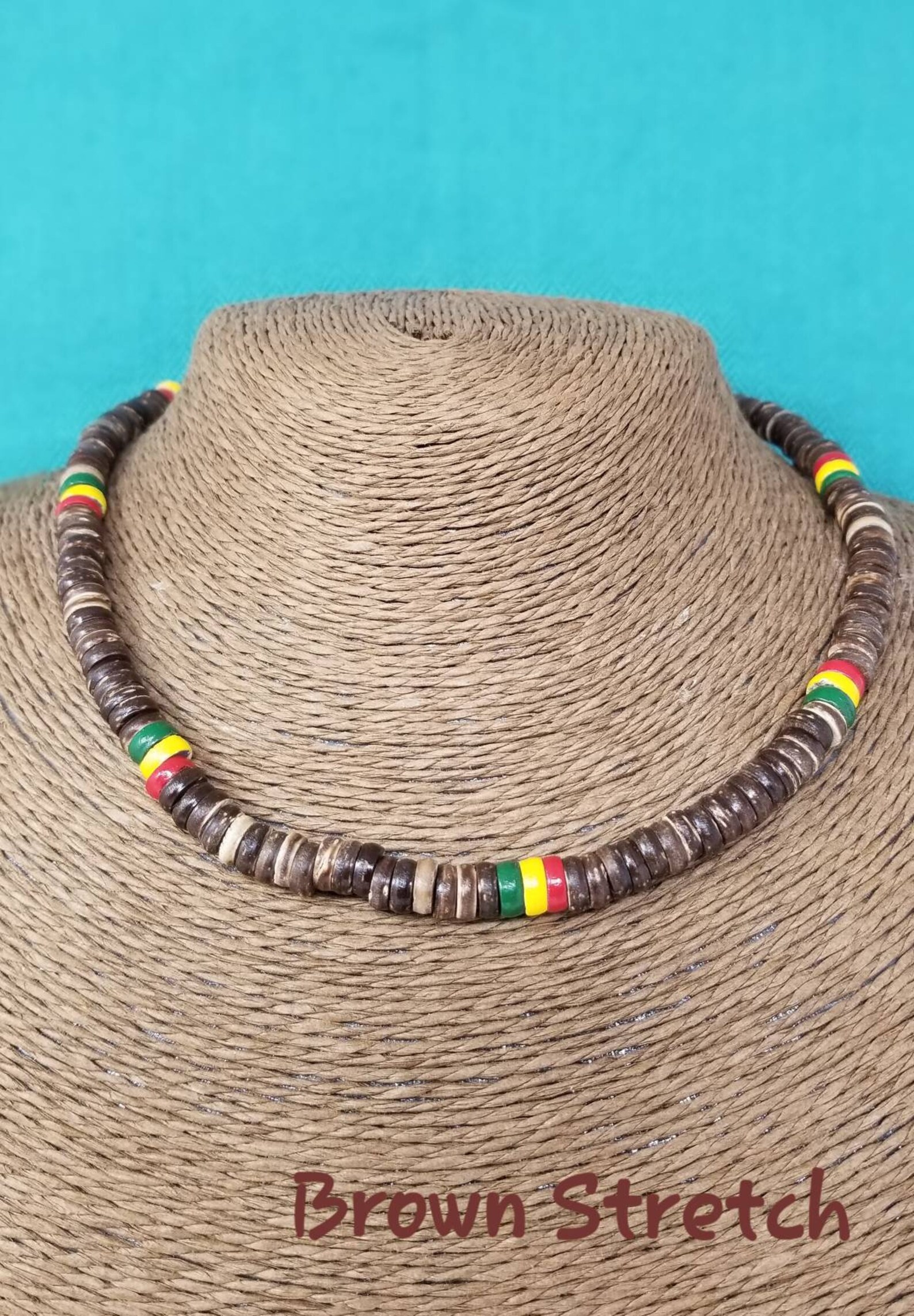 Handmade Rasta Necklace Rasta Necklace Black Wooden Etsy