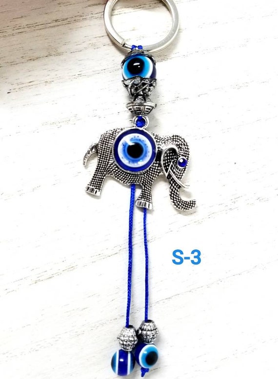 Pendente Elefante Con Malocchio Blu - Amuleto Protettivo Per Casa, Auto O Ufficio - Foto 2