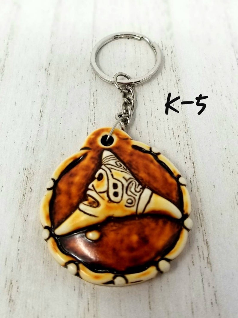 Taino Indian Keychain Turtle Keychain Taino Men's Surfer Style Keychain. Surfer Keychain Turtles Keychain K-5 Taino Semi