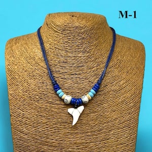 Shark Tooth Necklace -  Shark Necklace - Shark Real Teeth Pendant Boys Mens Shark Necklace Pendant Shark Jewelry