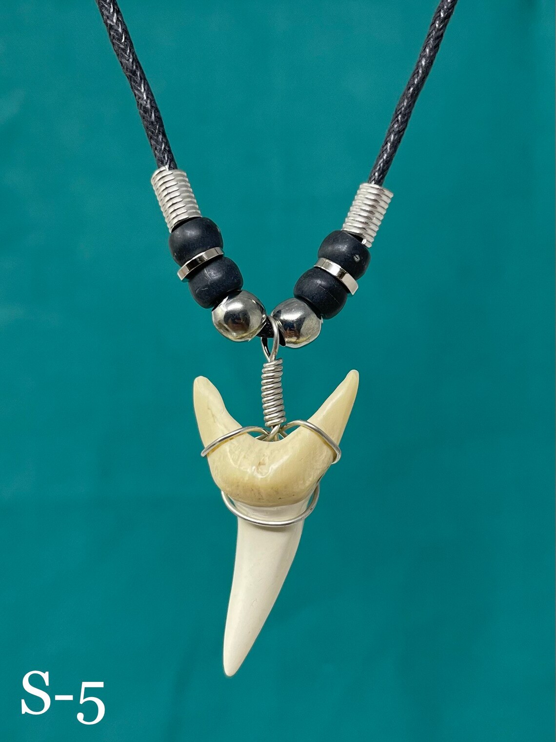 Shark Tooth Necklace Resin Shark Necklace Shark Teeth Etsy