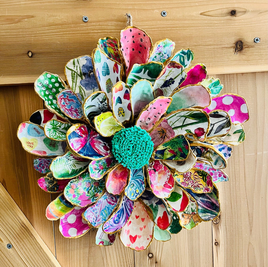 Flower Oyster Shell Wall Art Topsail Beach Oysters - Etsy