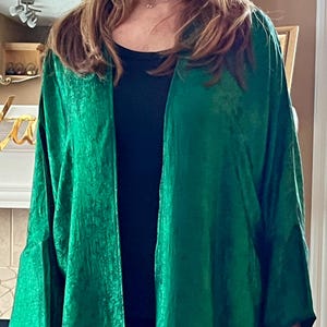 Emerald Green Open Abaya Bisho