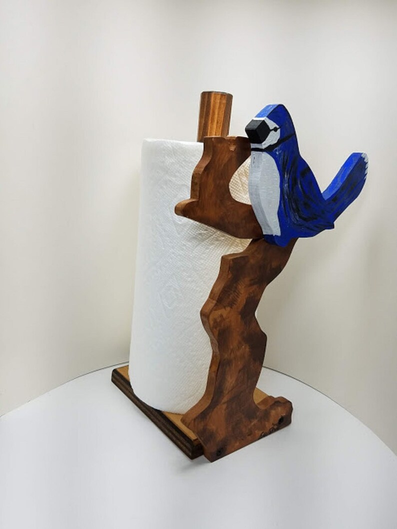 Blue Jay Bird Paper Towel Holder or Toilte Paper Holder Free Etsy