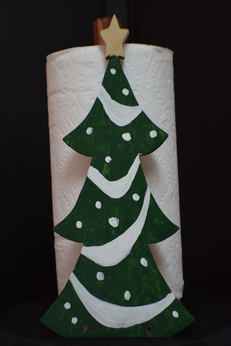 Christmas Tree Paper Towel Holder Toilet Paper Holder Free | Etsy