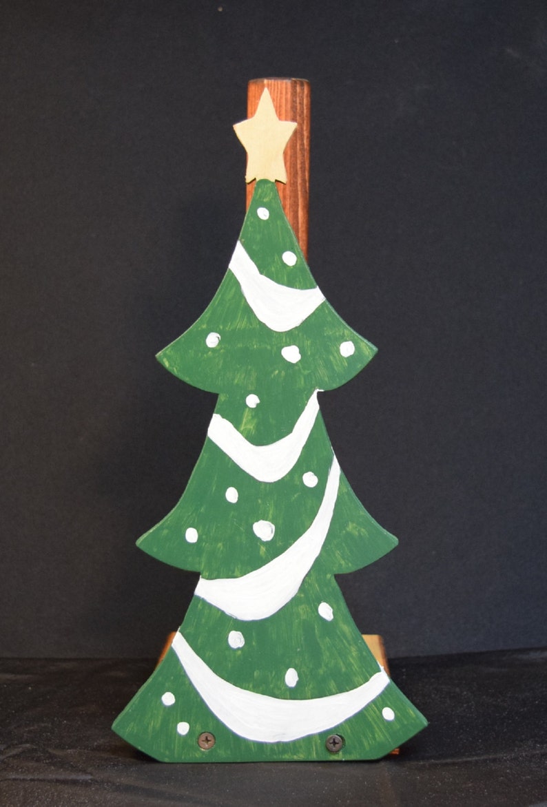 Christmas Tree Paper Towel Holder Toilet Paper Holder Free Etsy
