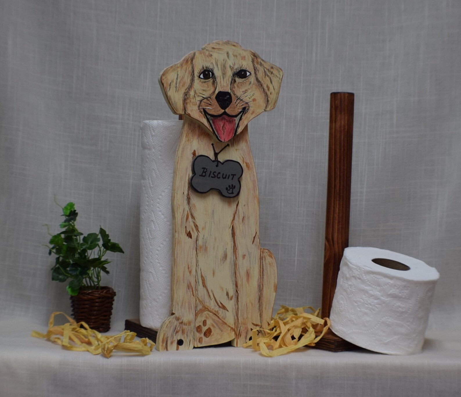 New in Stock Free Standing Dog Toilet Paper Holder or Paper Etsy