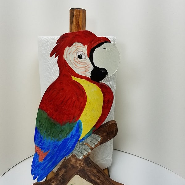 Toilet Paper Holder Parrot Etsy