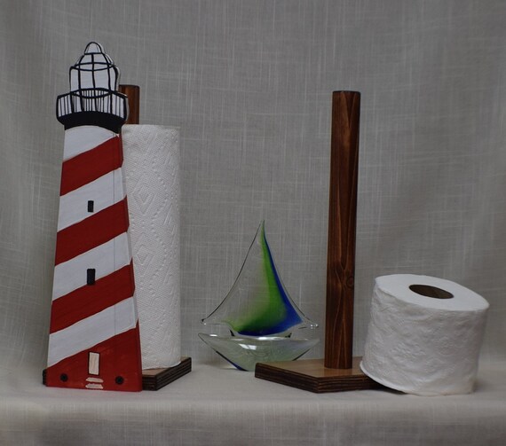 White Shole Red CandyStriped Lighthouse Toilet Paper Etsy