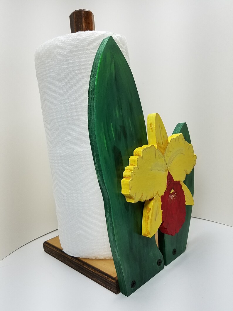 Formosan Gold Orchid Paper Towel Holder or Toilet Paper Holder Etsy