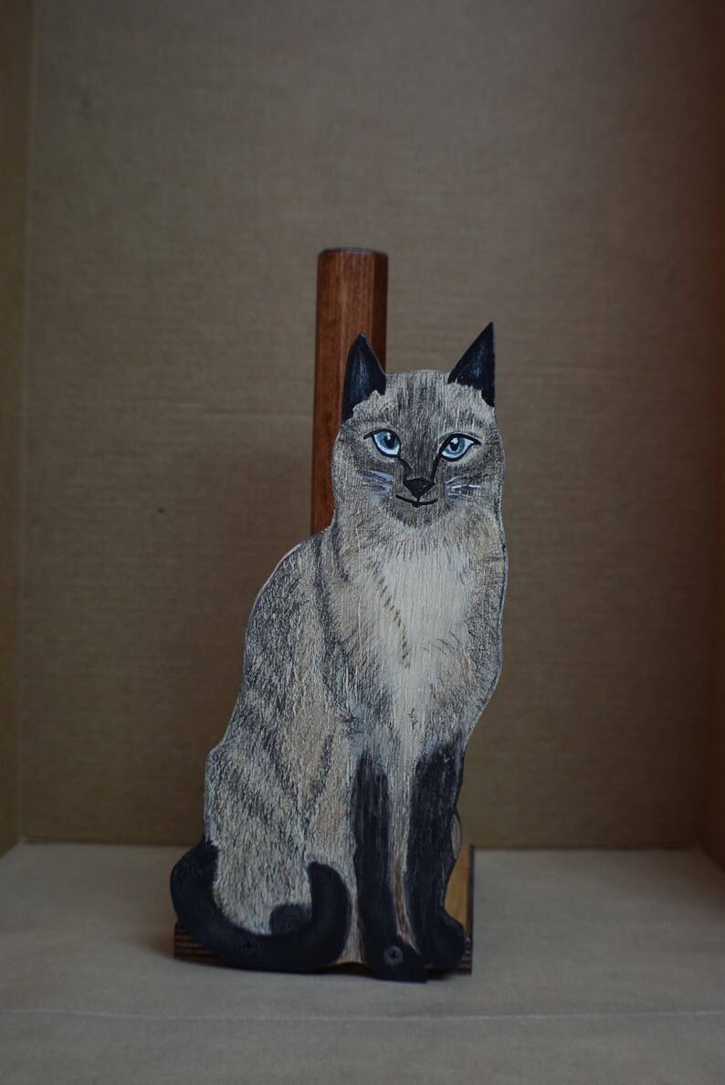 Cat Proof Toilet Paper Dispenser : Siamese Cat Paper Towel Holder Unique Wooden Handmade and : No drilling, no screws, no holes, no glue, no tools needed to apply the suction cup toilet paper holder.