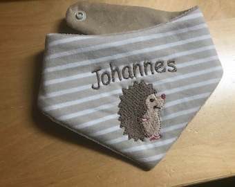 Scarf, bandana bib with name