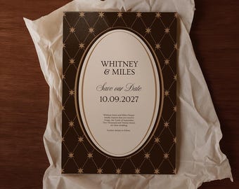 Wedding Save the Date Template | Celestial | Customisable design and details | Digital Template