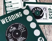 Wedding/ Party Invitations - REAL Vintage Vinyl Record Design