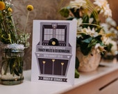 Wedding Order Of Service Booklet/ Program - Vintage Jukebox/ Vinyl Record Design x 25
