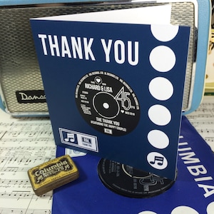 Bruiloft Thank You Cards - Vinyl Record Design