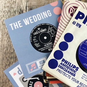 Wedding/ Party Invitations Vinyl Record Inspired Design image 3