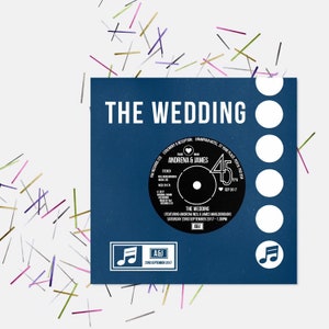 Wedding/ Party Invitations Vinyl Record Inspired Design image 1