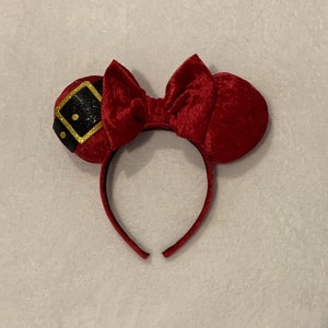 Santa Inspired Mouse Ears