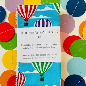Reusable Wash cloths for children x2