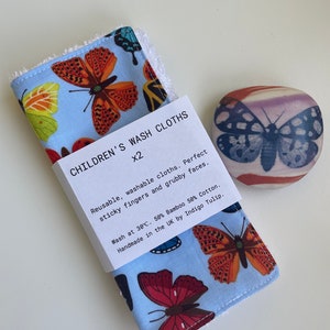 Reusable Wash cloths for children x2