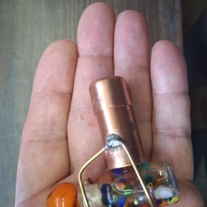 Mini copper Kaleidoscope, optical quality mirrors